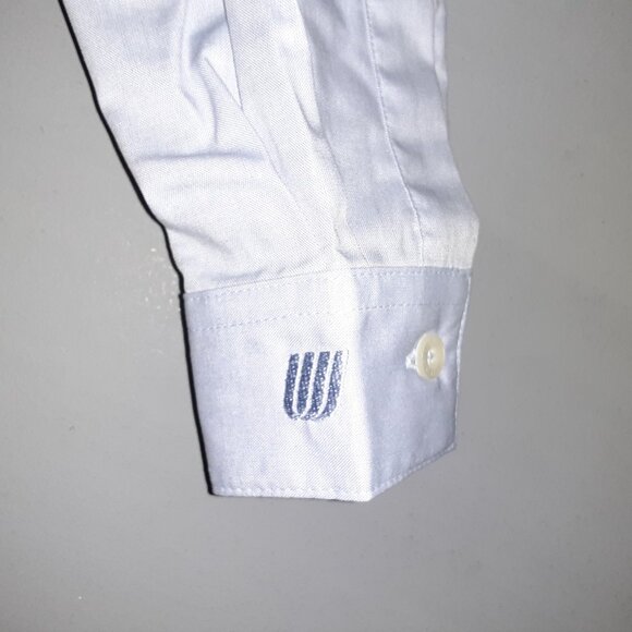 Vintage c2004 UAL Flight Attendant Uniform Shirt * LS Blue ** NEW **  Size 6 T - Picture 5 of 8